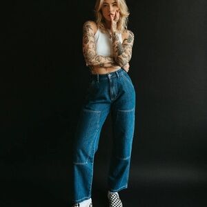 304 Albion Carpenter Pant washed denim